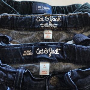 3 pairs Boys size 6 Cat & Jack & Old navy jeans
